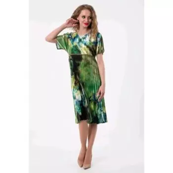 Платье женское, размер 42, цвет зелёный