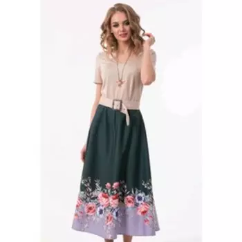 Платье женское, размер 42, цвет зелёный