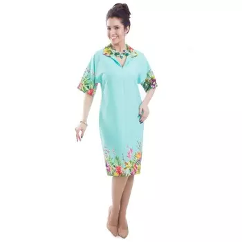 Платье женское, размер 42, цвет зелёный