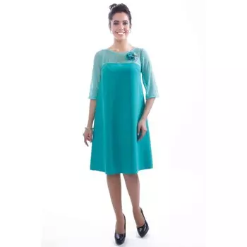 Платье женское, размер 42, цвет зелёный