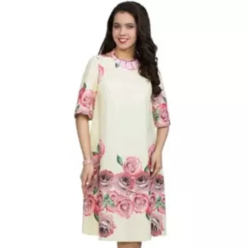 Платье женское, размер 42, цвет жёлтый