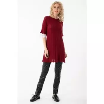 Платье женское, размер 44, цвет бордовый