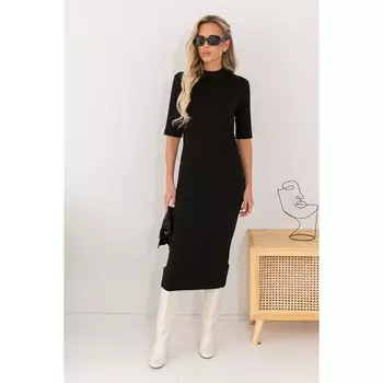 Платье женское, размер 44, цвет черный