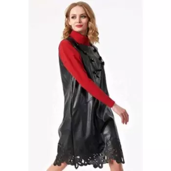 Платье женское, размер 44, цвет чёрный