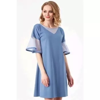 Платье женское, размер 44, цвет голубой