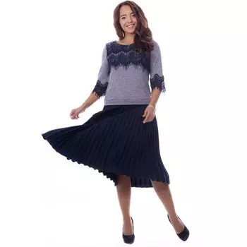 Платье женское, размер 44, цвет голубой