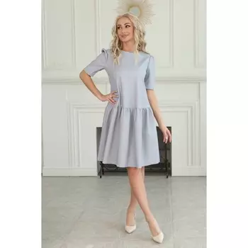 Платье женское, размер 44, цвет серый