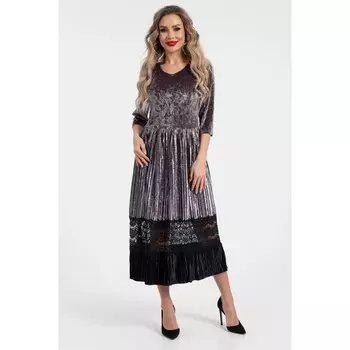 Платье женское, размер 44, цвет серый