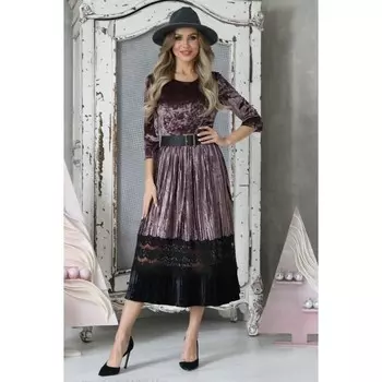 Платье женское, размер 44, цвет сиреневый