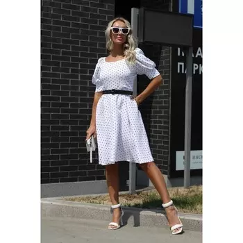 Платье женское, размер 46, цвет белый