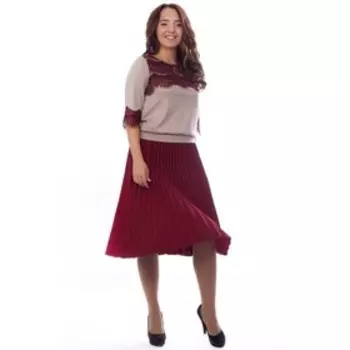 Платье женское, размер 46, цвет бежевый