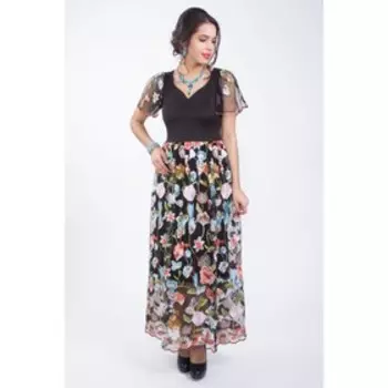 Платье женское, размер 46, цвет чёрный