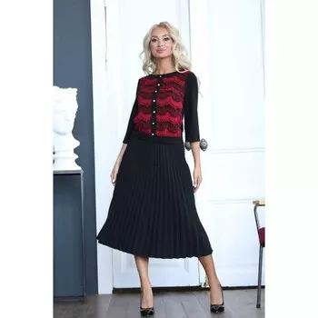 Платье женское, размер 46, цвет чёрный