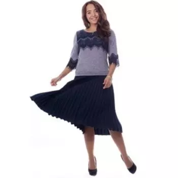 Платье женское, размер 46, цвет голубой