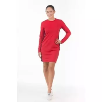 Платье женское, размер 46, цвет красное