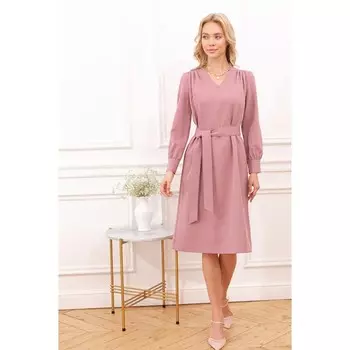 Платье женское, размер 46, цвет розовый