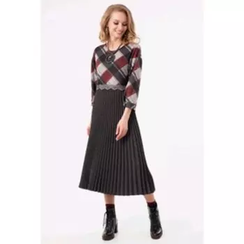 Платье женское, размер 46, цвет серый