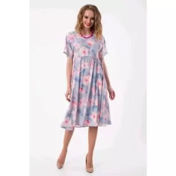 Платье женское, размер 46, цвет серый