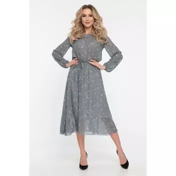 Платье женское, размер 46, цвет серый