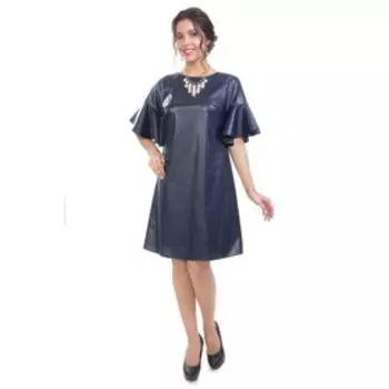 Платье женское, размер 46, цвет синий