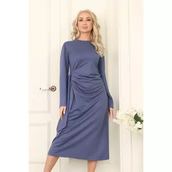 Платье женское, размер 46, цвет синий