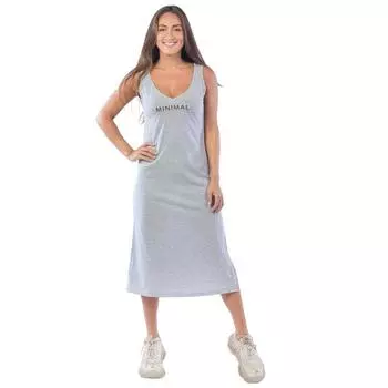 Платье женское, размер 46, цвет светло-серый