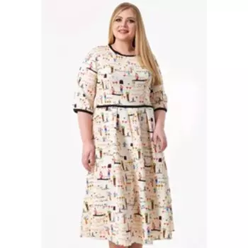 Платье женское, размер 46, цвет жёлтый