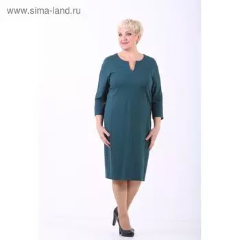 Платье женское, размер 48, цвет пыльный зелёный