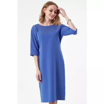 Платье женское, размер 48, цвет синий