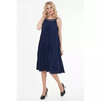 Платье женское, размер 48, цвет синий