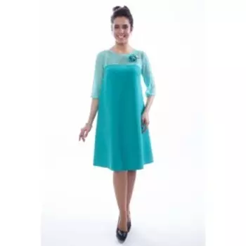 Платье женское, размер 48, цвет зелёный