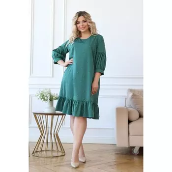 Платье женское, размер 48, цвет зелёный