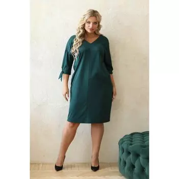 Платье женское, размер 48, цвет зелёный