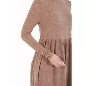 Платье женское, размер 50, цвет бежевый