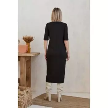 Платье женское, размер 50, цвет черный