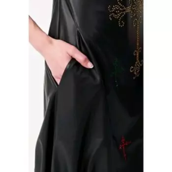 Платье женское, размер 50, цвет чёрный