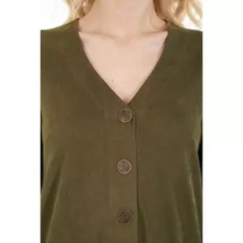 Платье женское, размер 50, цвет хаки