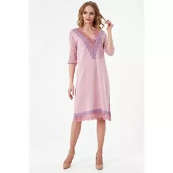 Платье женское, размер 50, цвет розовый