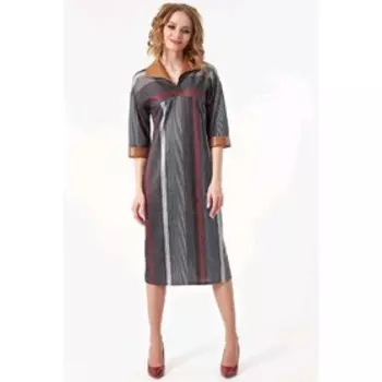 Платье женское, размер 50, цвет серый