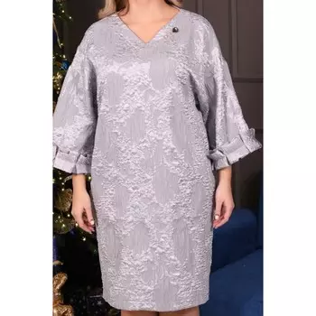 Платье женское, размер 50, цвет серый