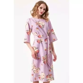Платье женское, размер 50, цвет сиреневый