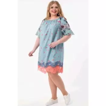 Платье женское, размер 52, цвет белый