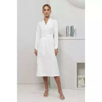 Платье женское, размер 52, цвет белый