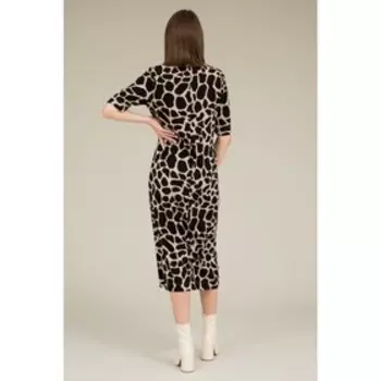 Платье женское, размер 52, цвет бежевый