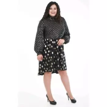 Платье женское, размер 52, цвет чёрный