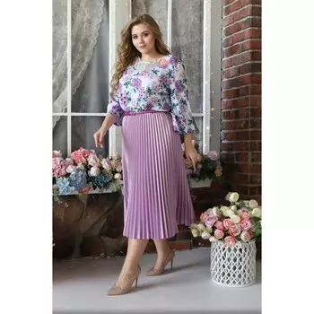 Платье женское, размер 52, цвет фиолетовый