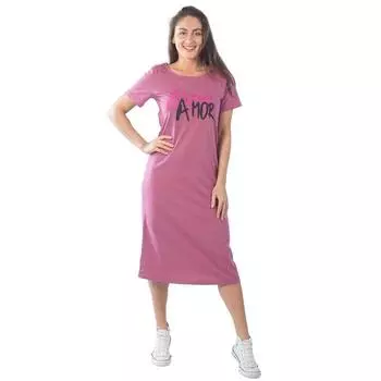 Платье женское, размер 52, цвет малиновый