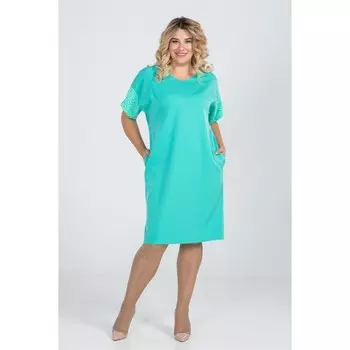 Платье женское, размер 52, цвет светло-зелёный