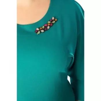 Платье женское, размер 52, цвет зелёный