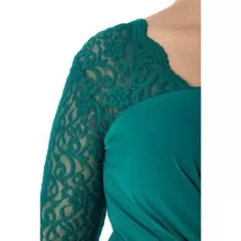 Платье женское, размер 52, цвет зелёный